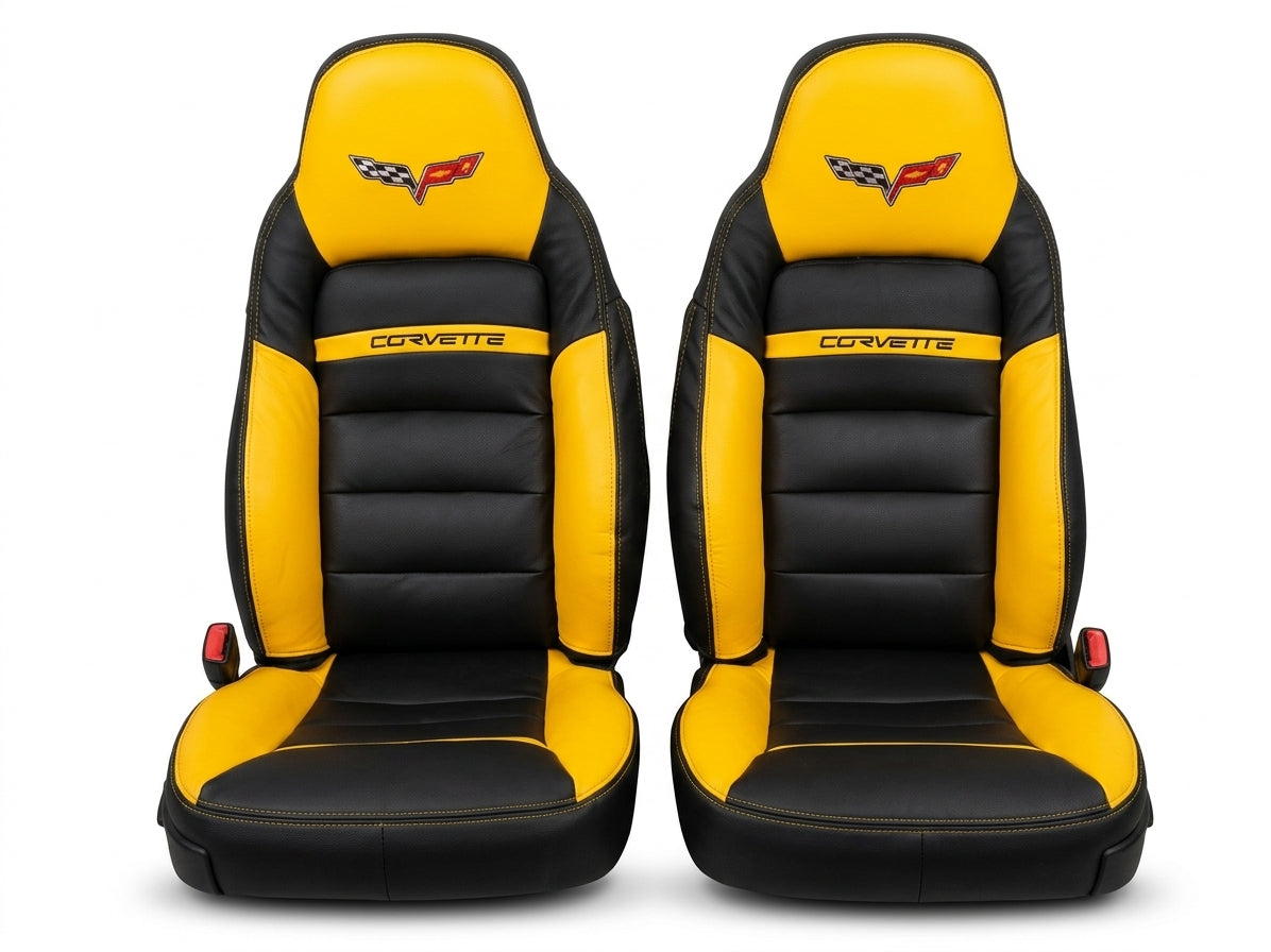 Corvette C6 Sports Seat Covers (Yellow)